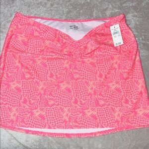 NWT Aerie Real Good Swim Cover Up Skirt Pink Orange Small